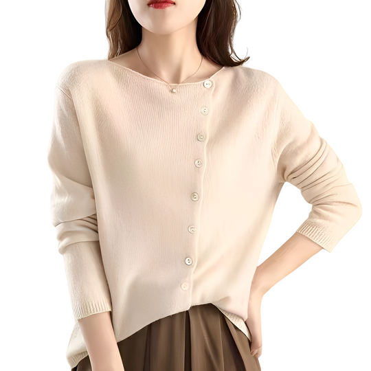 EB | Casual Strickjacke mit langen Ärmeln aus Wolle