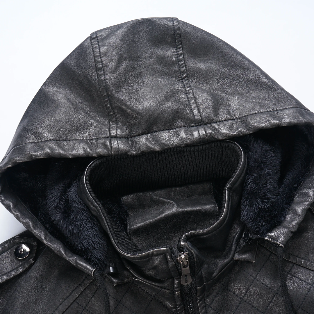 EB | Hooded Lederjacke