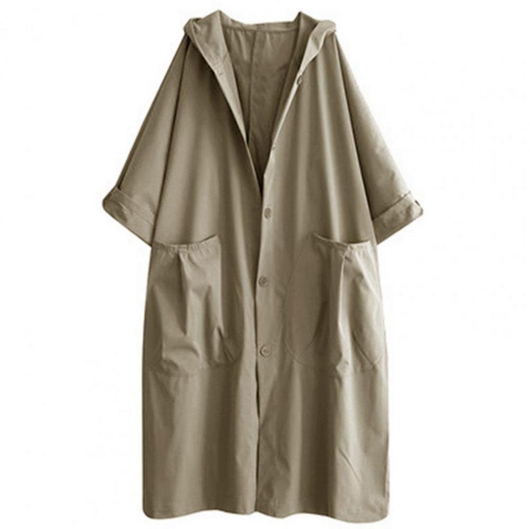 EB | Trenchcoat Lang für Frauen Warm