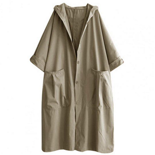 EB | Trenchcoat Lang für Frauen Warm