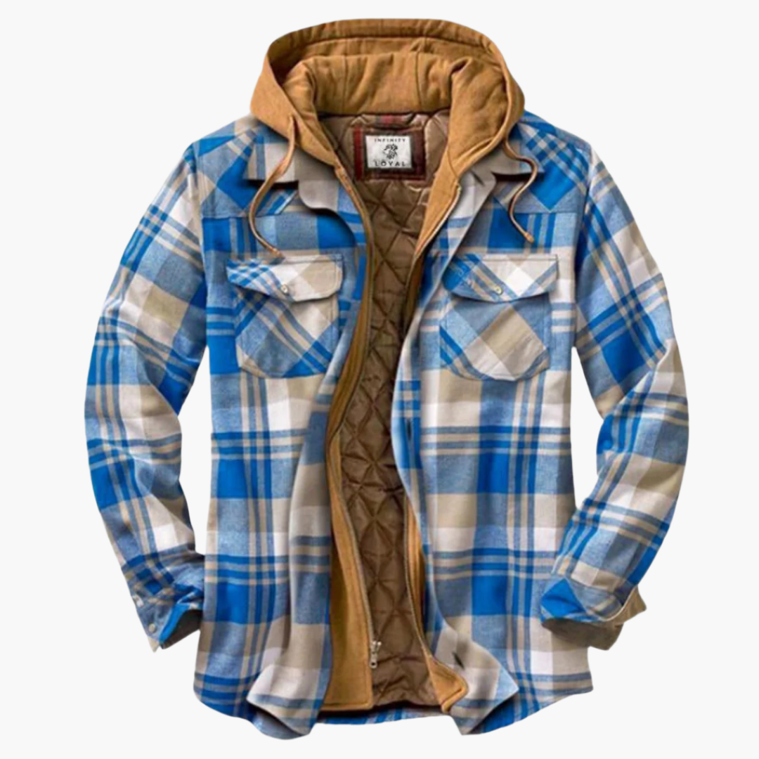 EB | Freizeitjacke Im Holzfäller-Stil mit Kapuze - Zeitlos & Warm für Outdoor und Alltag