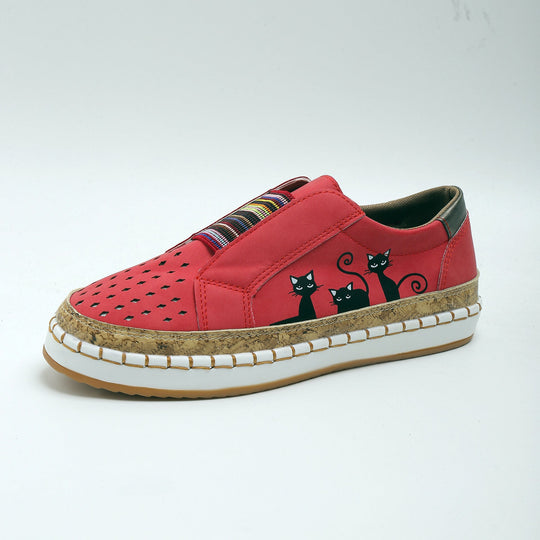 Retro flache Freizeitschuhe EB