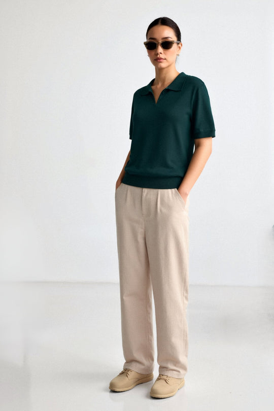 EB | Bequeme Damen Polo mit Kurzen Ärmeln