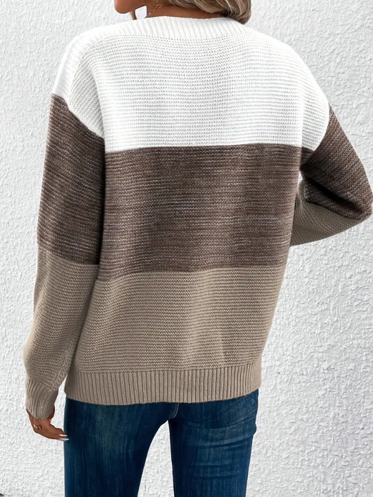 EB | Eleganter Langarm Pullover mit Fallenden Schultern