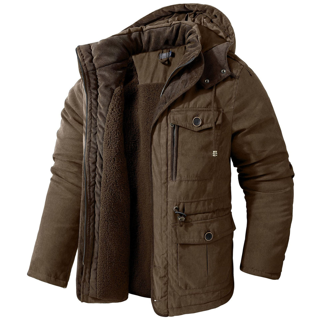 EB | Warme Jacke mit Kapuze für Männer