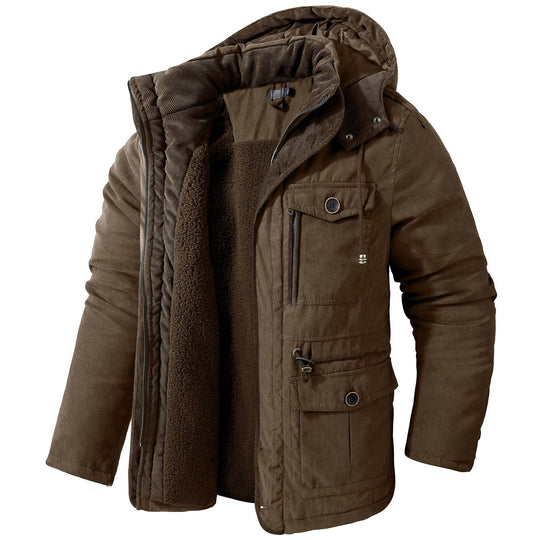 EB | Warme Jacke mit Kapuze für Männer