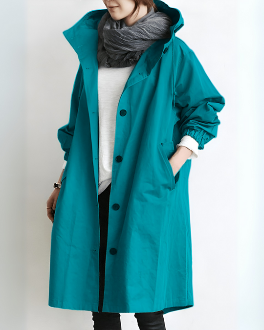 EB | Klassischer Trenchcoat mit Kapuze
