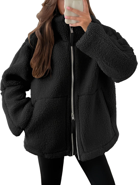 EB | Elegante Damenwolljacke mit Reißverschluss