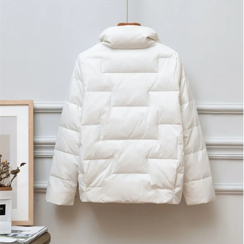 EB | Gep quiltete Daunenjacke Rollkragen Daunenjacke