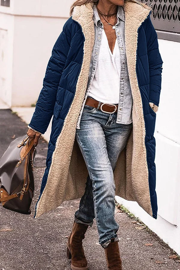 EB | Trendige Jacke mit Kapuze und Betontem Kragen