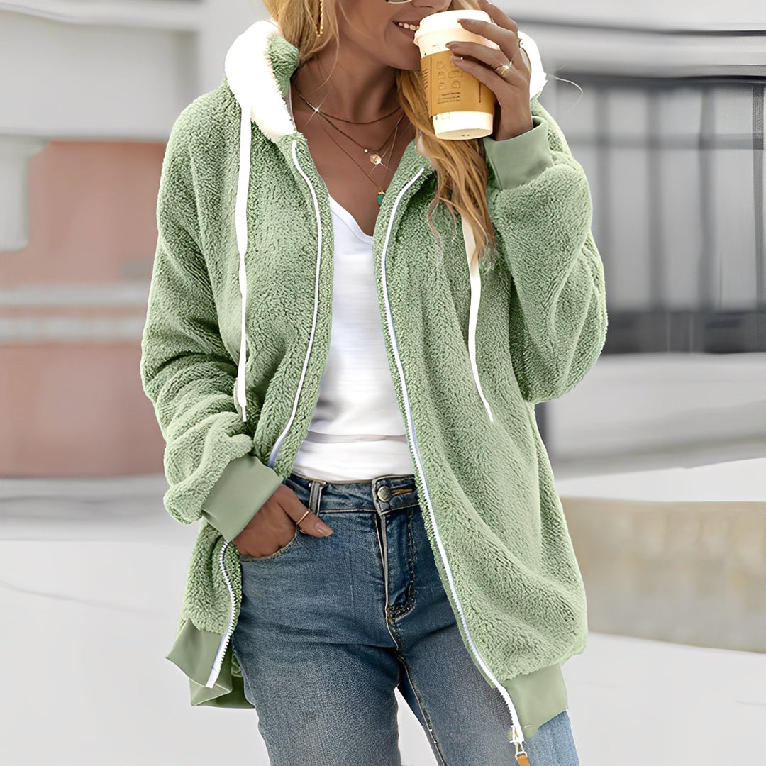 EB | Damen Kapuzen-Fleecejacke für Wohlgefühl