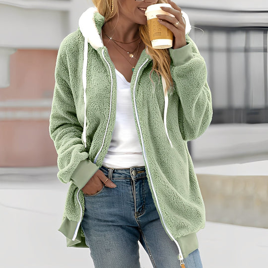 EB | Damen Kapuzen-Fleecejacke für Wohlgefühl
