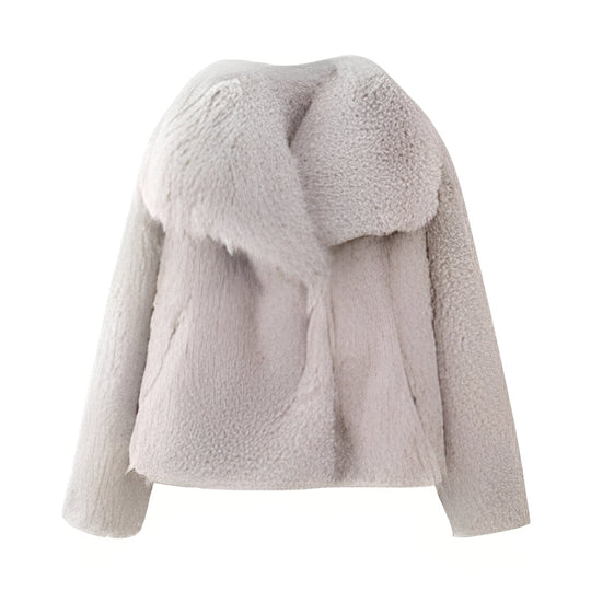 EB | Eleganter Faux-Fur-Mantel für Frauen