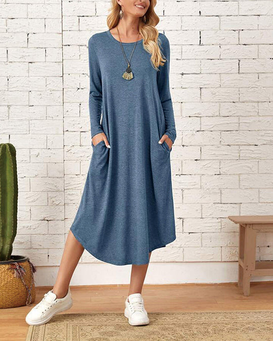 EB | Lockeres Kleid mit Taschen