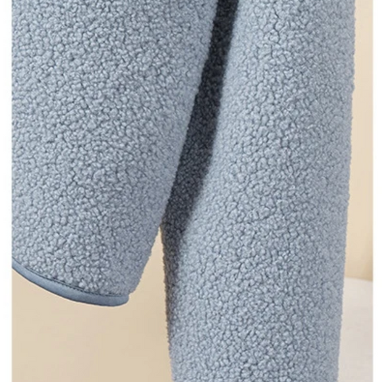 EB | Kapuzenjacke mit Reißverschluss und Weichem Sherpa Stoff, Fleece Weste