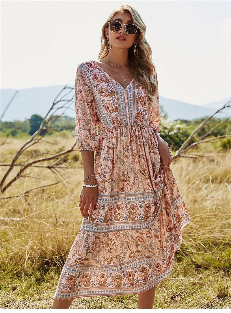 EB | Stilvolles Boho Sommerkleid