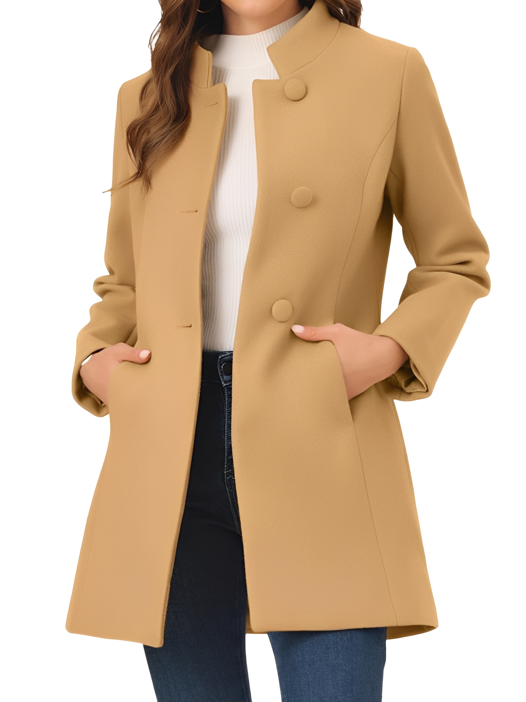 EB | Moderne, figurbetonte Damenjacke mit Knöpfen