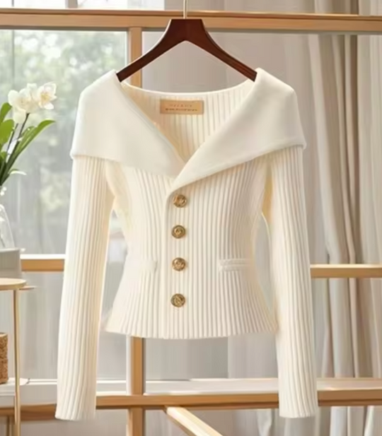 EB | Strickjacke Damen Kurz Cardigan für Übergangsjahre
