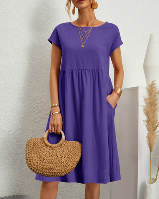 EB Kleid mit Rundhalsausschnitt