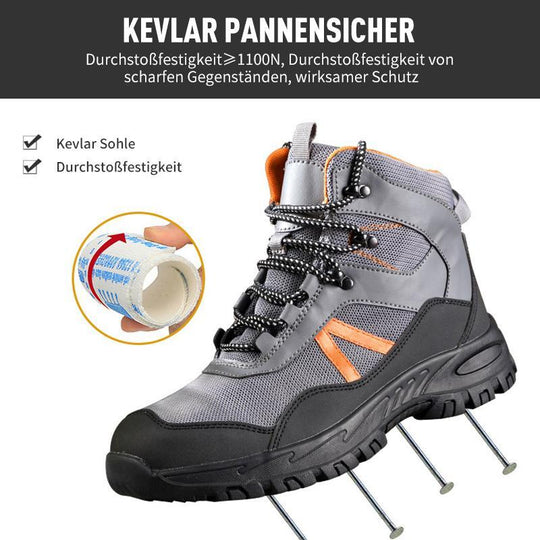 Anti-Smash und Anti-Durchstich High-Top Flugsicherheitsschuhe aus atmungsaktivem Gewebe EB