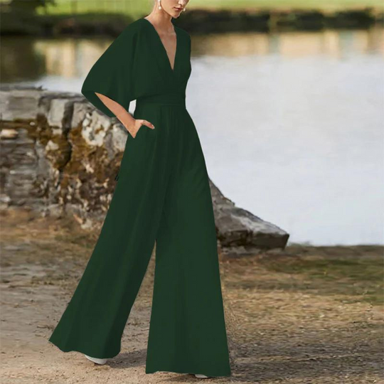 EB | Stilvoller Damen-Jumpsuit mit Halben Ärmeln