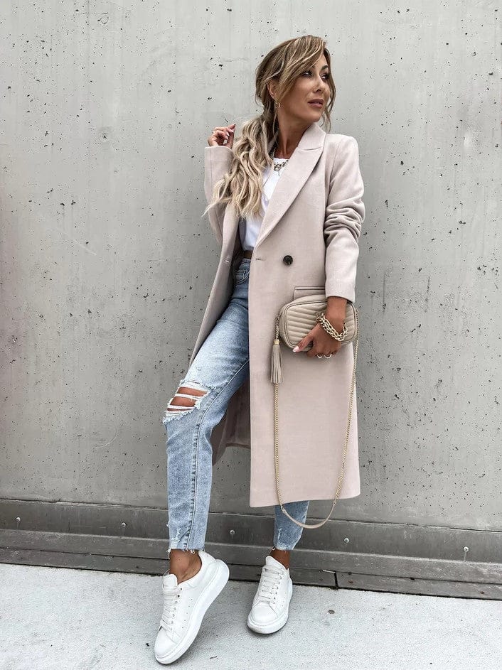 EB | Langes Daunenjacke Eleganter Zeitloser Stil Ideal Für Den Winter