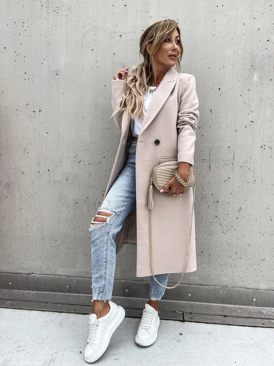 EB | Langes Daunenjacke Eleganter Zeitloser Stil Ideal Für Den Winter