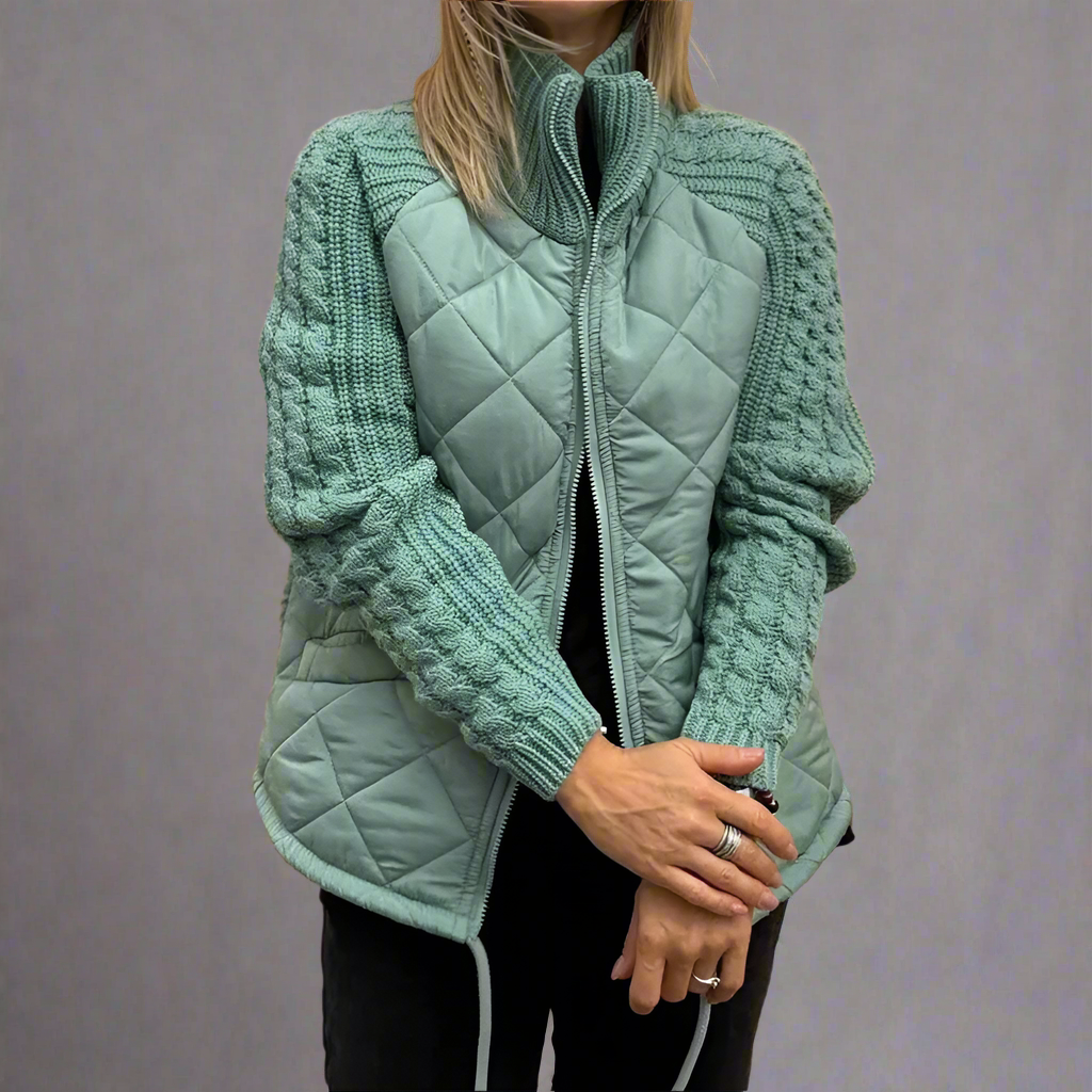 EB | Jacket mit Gestrickten Ärmeln für Den Herbst