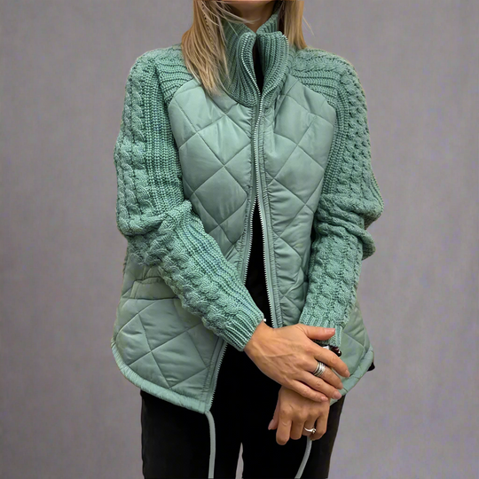 EB | Jacket mit Gestrickten Ärmeln für Den Herbst