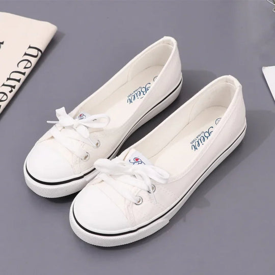 EB | Rote Farbe Schleife Schnürsenkel Canvas Schuhe