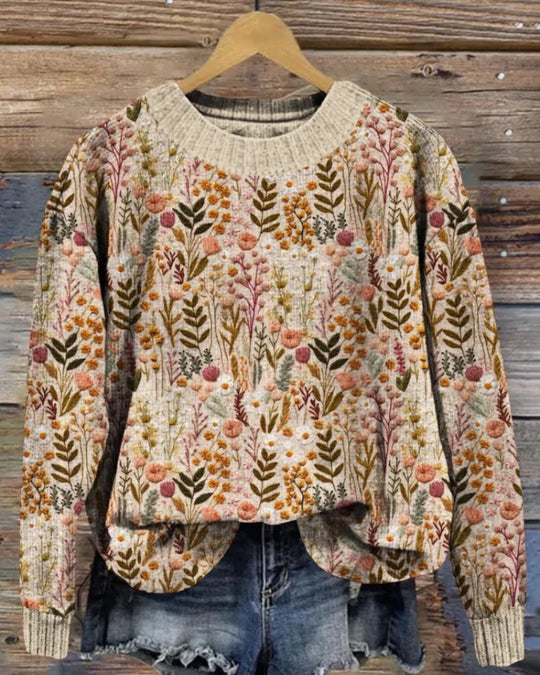 EB | Bequemer Blumenpullover