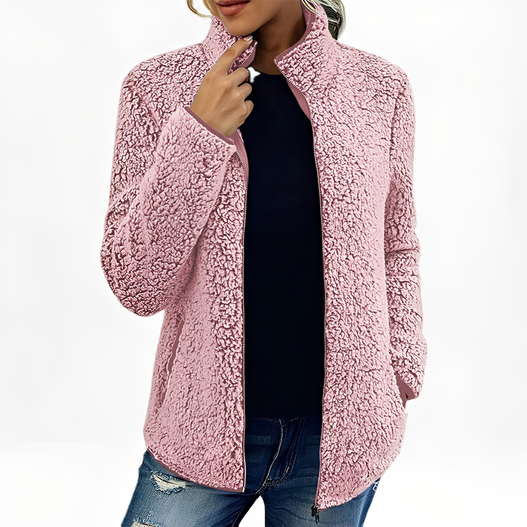 EB | Eleganter Fleece-Veloursmantel für Damen