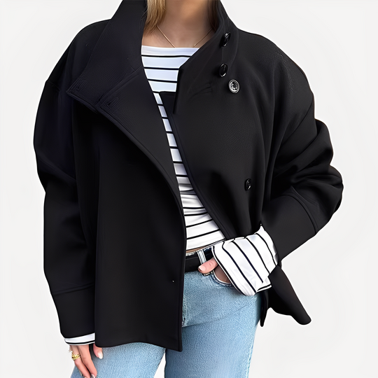EB | Schicke Damenwolljacke mit einem Knopf