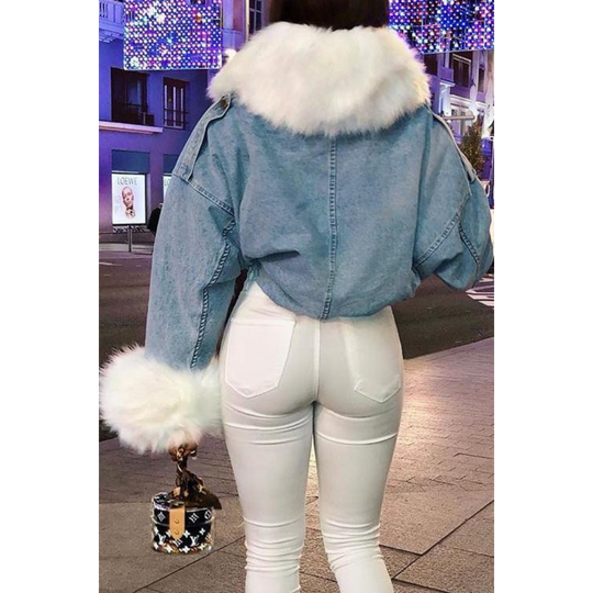 EB | Winterjacke aus Jeans für Frauen