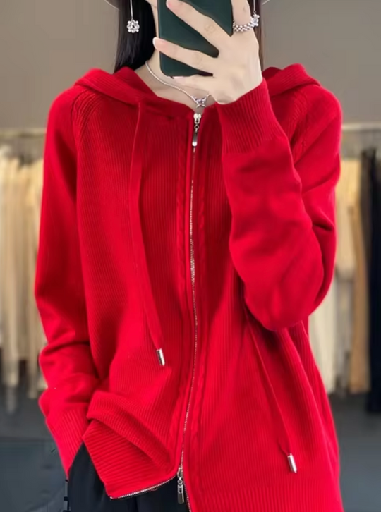 EB | Strickjacke mit Kapuze