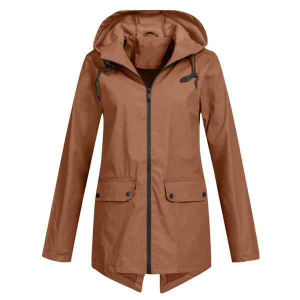EB | Trendy Damen Regenjacke mit Kapuze