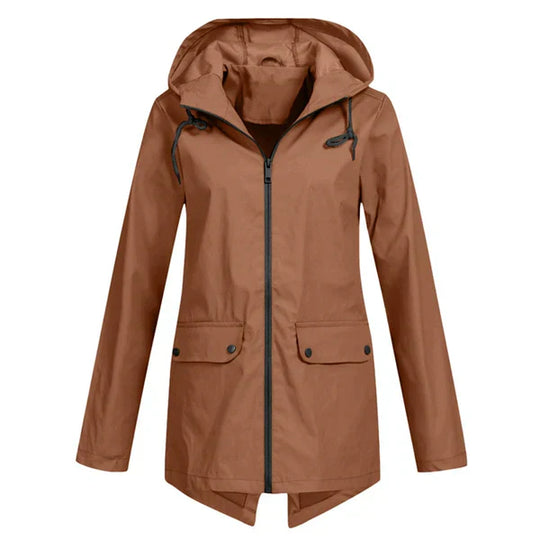 EB | Trendy Damen Regenjacke mit Kapuze