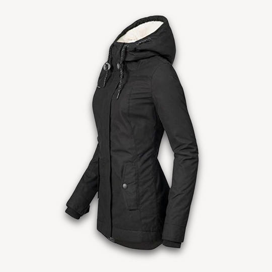 EB | Damen Wasserdichte Winterjacke mit Kunstfellfutter