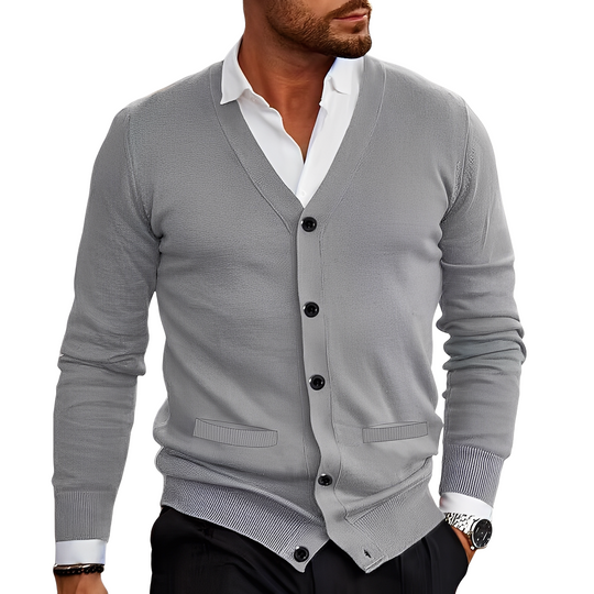 EB | Lässiger Baumwollcardigan mit Knöpfen für Herren