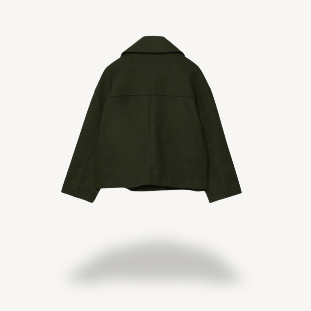 EB | Kürzerer Woll-Peacoat für Frauen