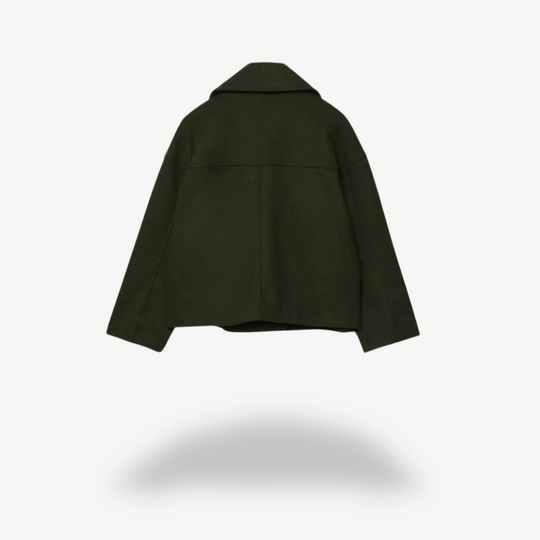 EB | Kürzerer Woll-Peacoat für Frauen