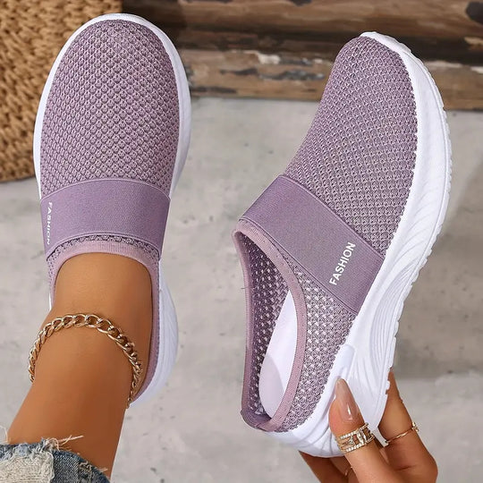 EB | Orthopädische Slip on Damenschuhe mit Klettverschluss