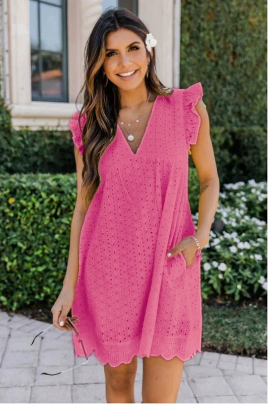 EB | Damen Sommerkleid mit Hose Bequemes Damenkleid