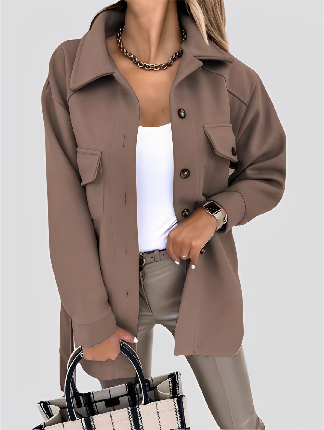 EB | Moderne, leichte Damenjacke mit Reverskragen