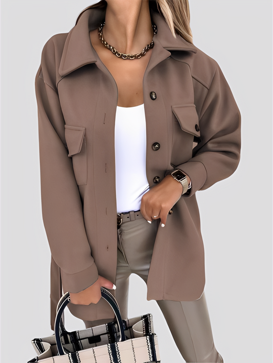 EB | Moderne, leichte Damenjacke mit Reverskragen