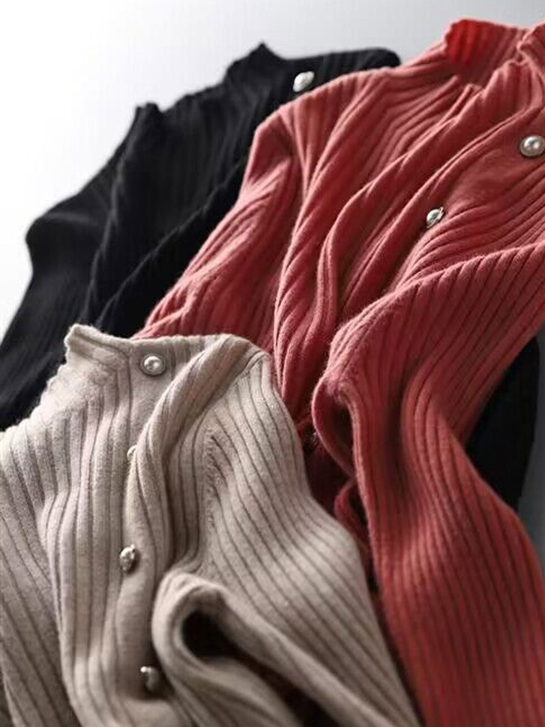 EB | Kleid - Elegantes Rollkragen Strickkleid