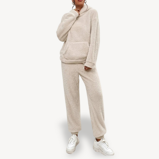 EB | Damen Fleece-Loungewear-Set Trainingsanzug