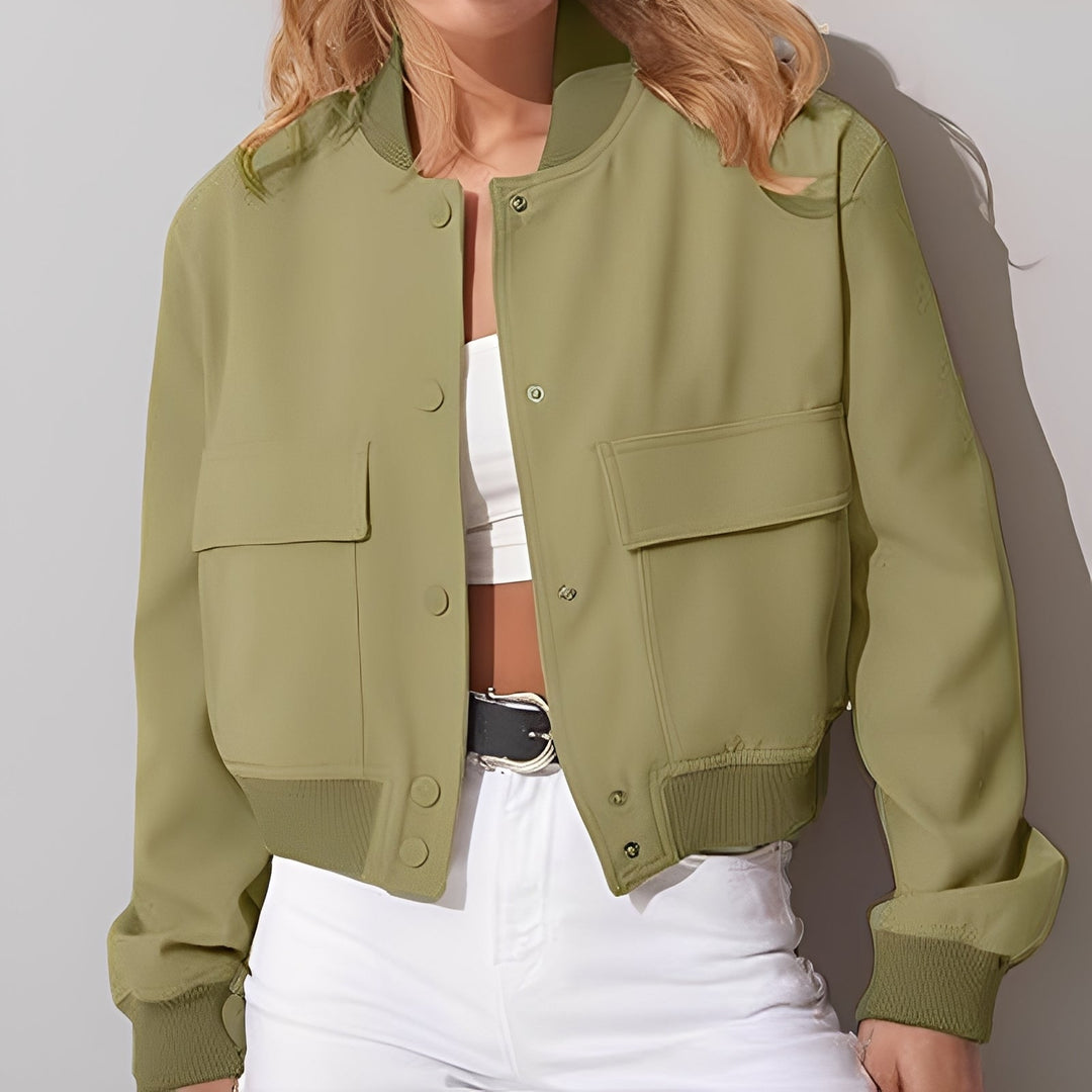 EB | Lässige, lockere Jacke mit großen Taschen für Frauen