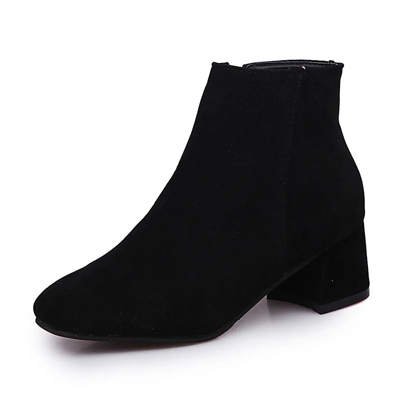 EB | Moderne Wild Ankle Boots mit Bequemem Absatz Damen Ankle Boots
