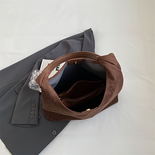 EB | Damen Wildleder Tote Bag Stilvolle Frauentasche